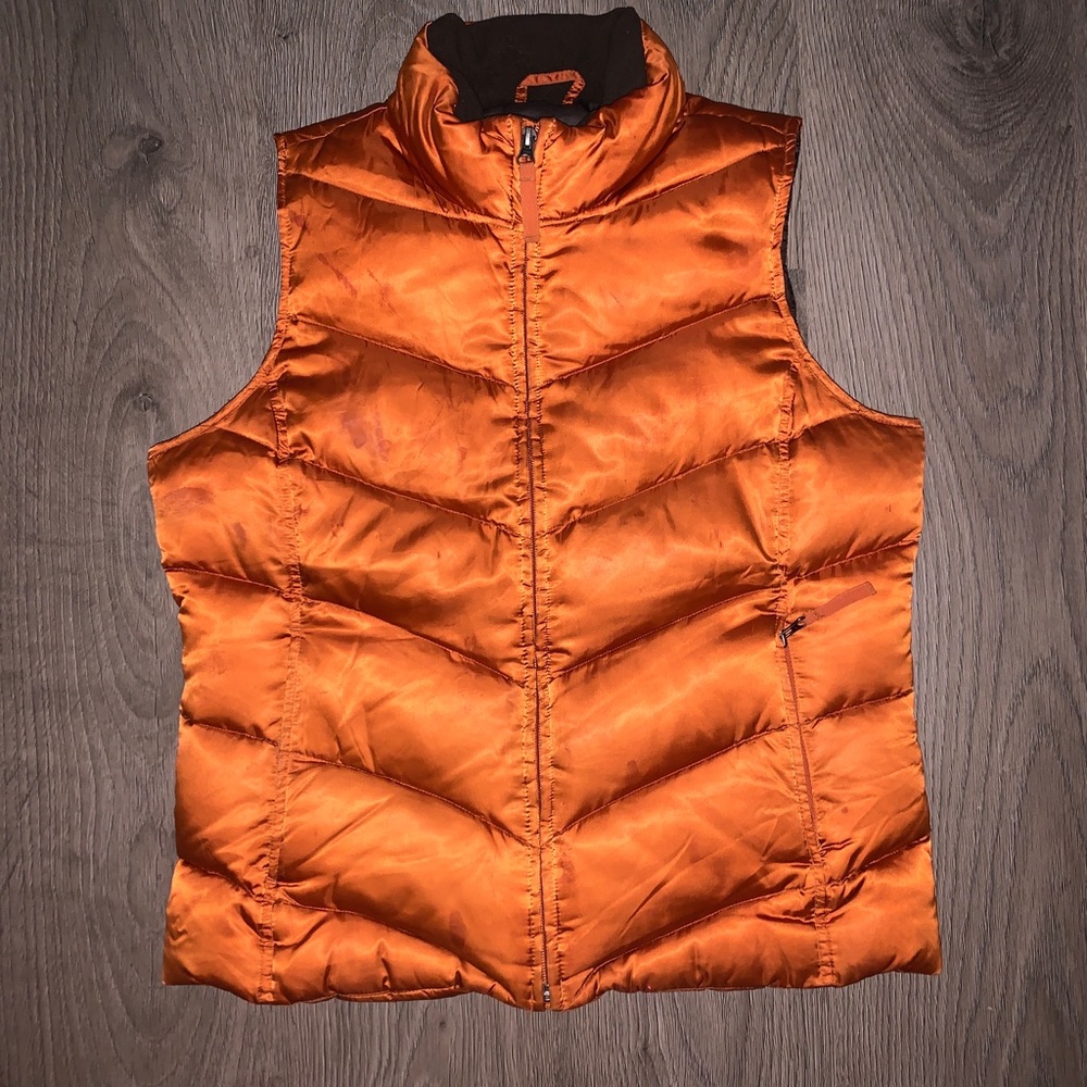 Eddie Bauer Orange Puffer Vest